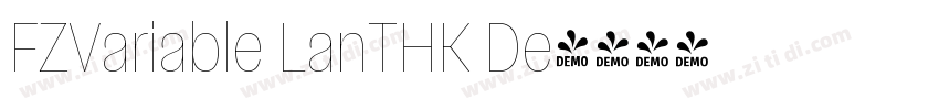 FZVariable LanTHK De字体转换